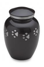 Black & Silver Pet Urn