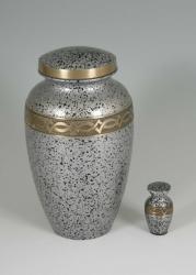 Silver Adult Metal Urn